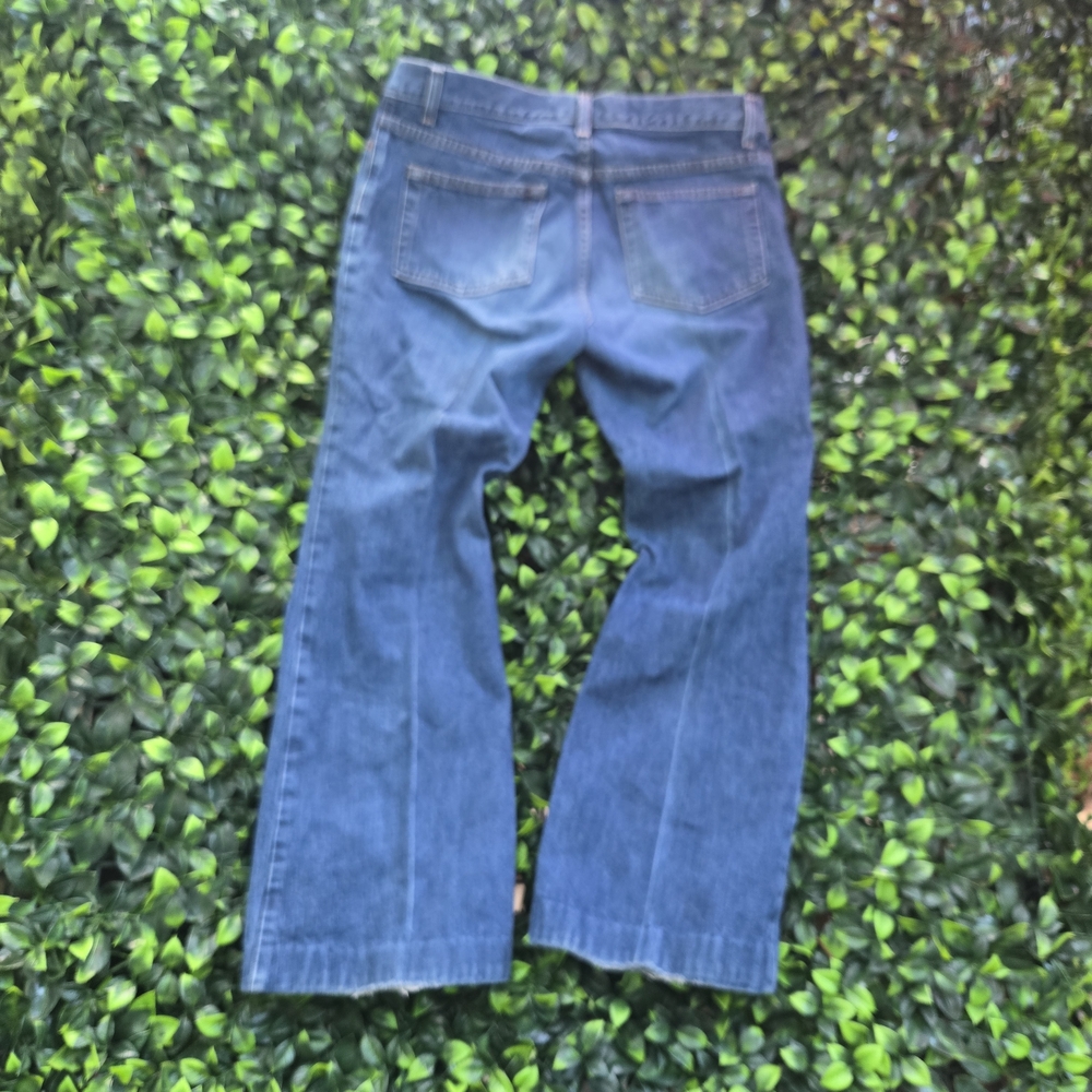 GAP Medium Blue High-Rise Flare Jeans - Picture 6 of 15
